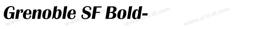 Grenoble SF Bold字体转换